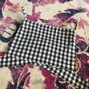 Gingham Tube Top